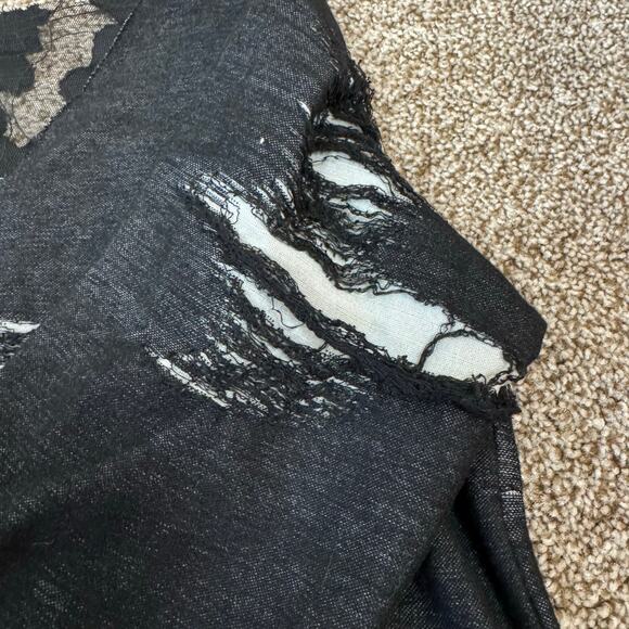 NOBLU Breakfast N Tokyo Distressed Goth Vamp Dress Thrashed Destroyed Unique USA - Picture 11 of 13